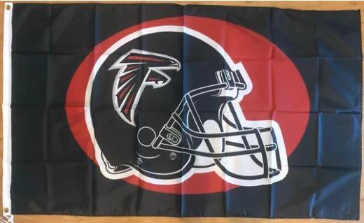 Atlanta Falcons Black Flag 3X5 Ft Polyester Banner USA 90x150cm by flagsjustdoit
