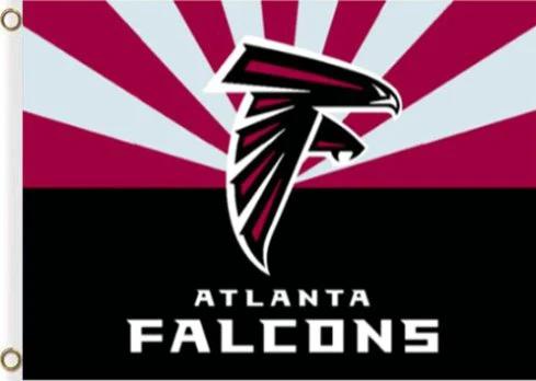 Atlanta Falcons Huge Flag 3X5 Ft Polyester Banner USA 90x150cm by flagsjustdoit