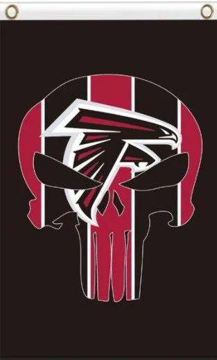 Atlanta Falcons Vertical Flag 3X5 Ft Polyester Banner USA 90x150cm by flagsjustdoit