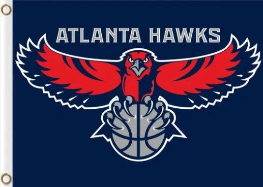 Atlanta Hawks Flag Basketball Flag 3X5Ft Polyester Banner USA Digital Printing by flagsjustdoit