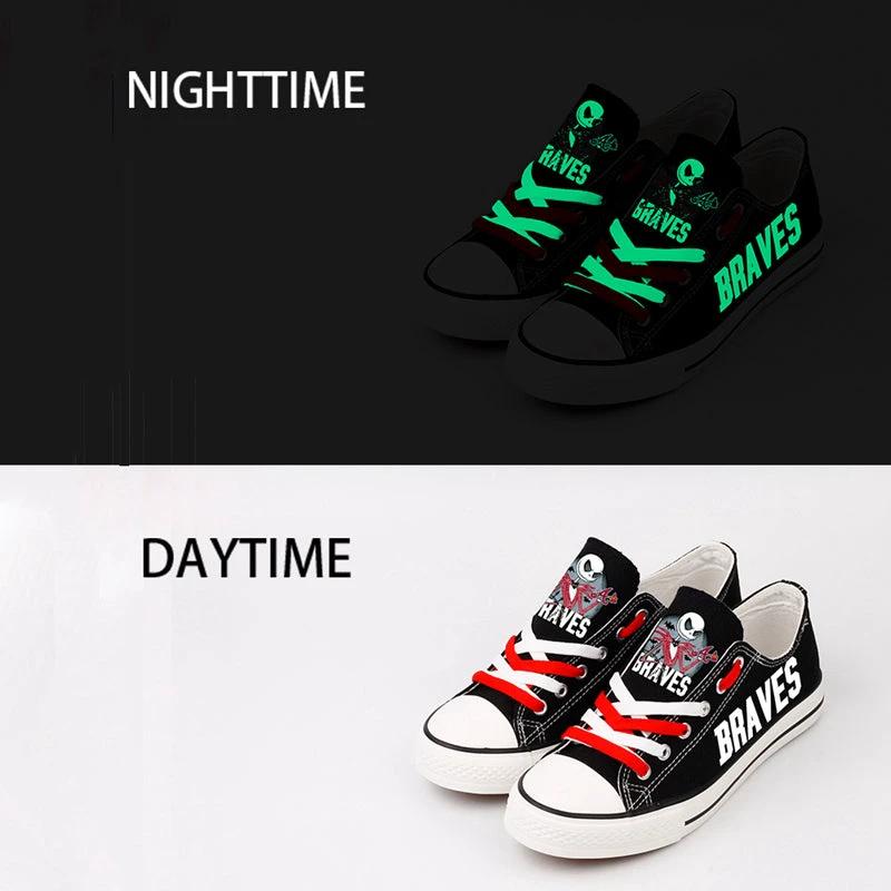 Atlanta Braves Limited Print Low Top Canvas Shoes Sport Sneakers For Men Women Fans by Crocs
