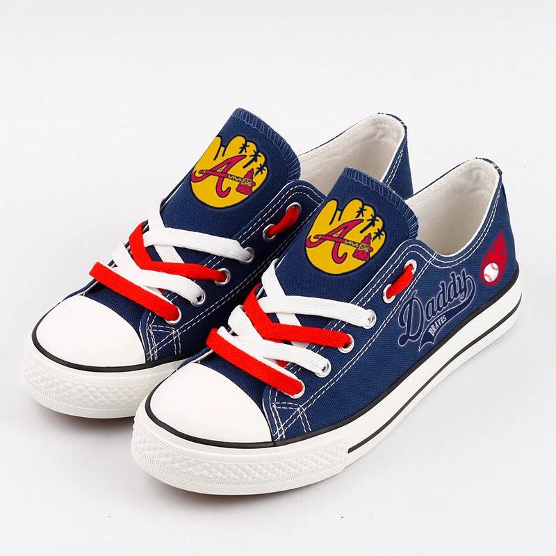 Atlanta Braves Limited Print Low Top Canvas Shoes Sport Sneakers For Men Women Fans by Crocs