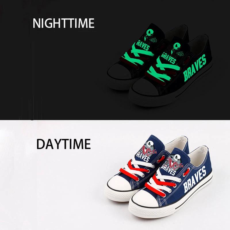 Atlanta Braves Limited Print Low Top Canvas Shoes Sport Sneakers For Men Women Fans by Crocs