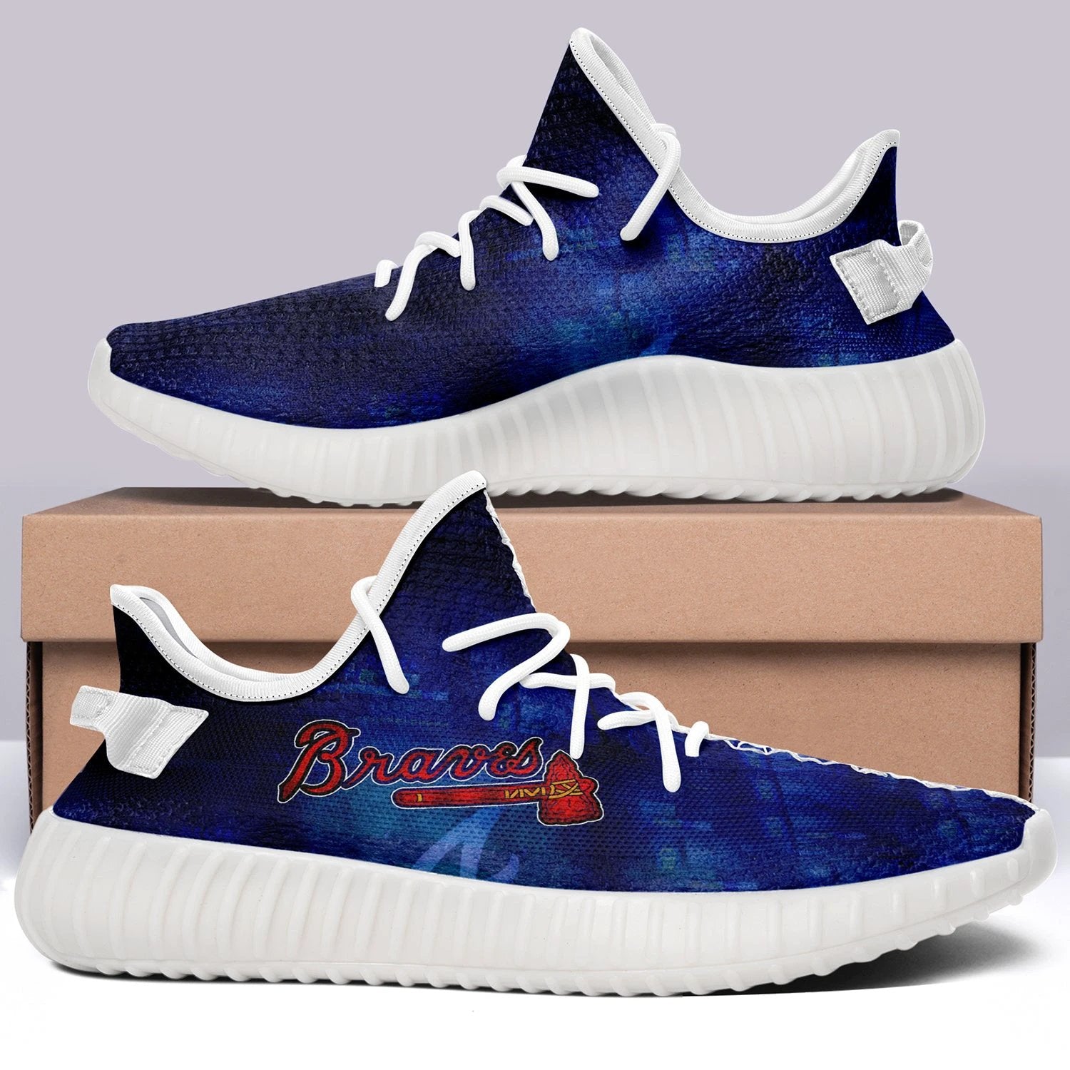 Atlanta Braves NFL 350v Yeezy Sneakers For Men Women Fans by Crocs