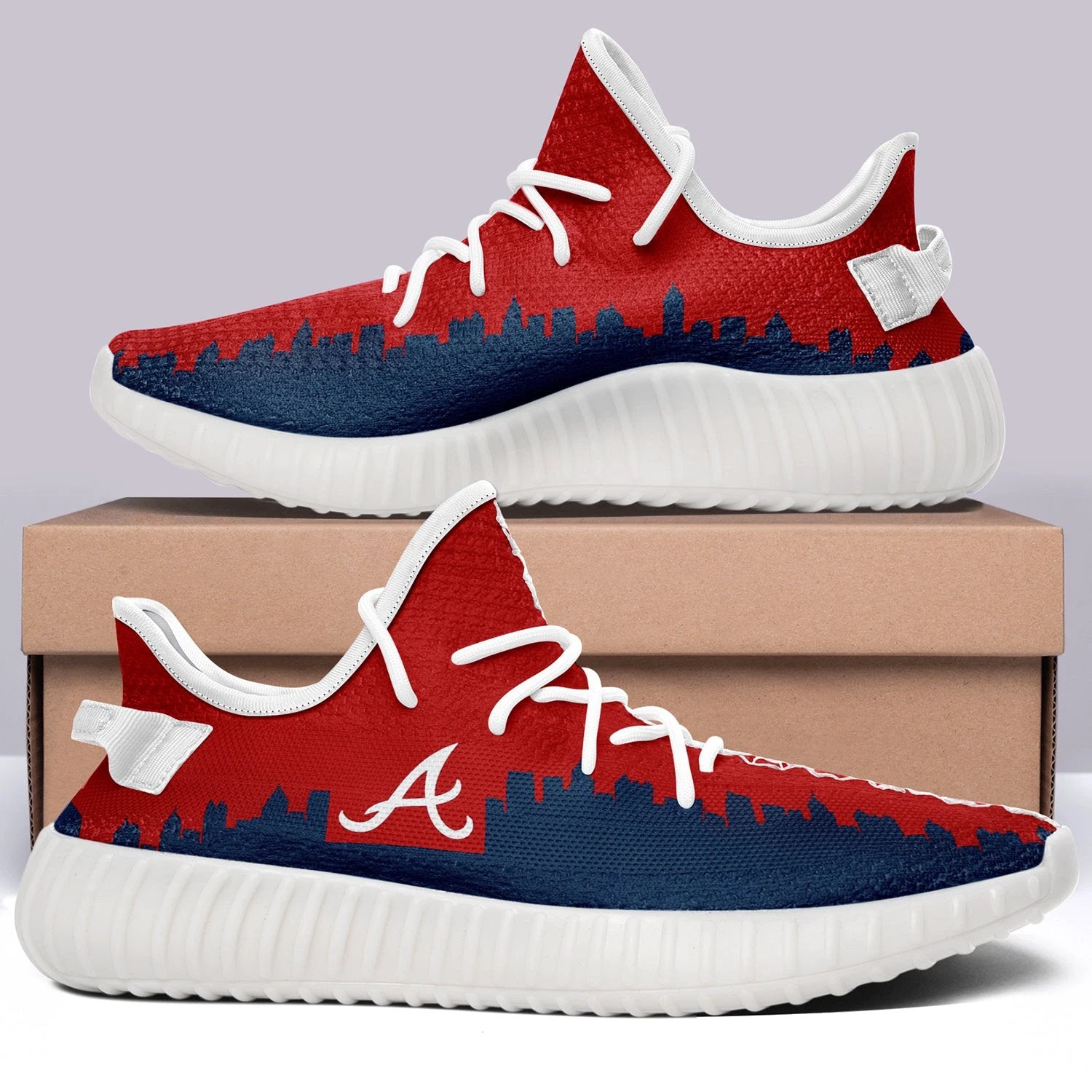 Atlanta Braves NFL 350v Yeezy Sneakers For Men Women Fans by Crocs