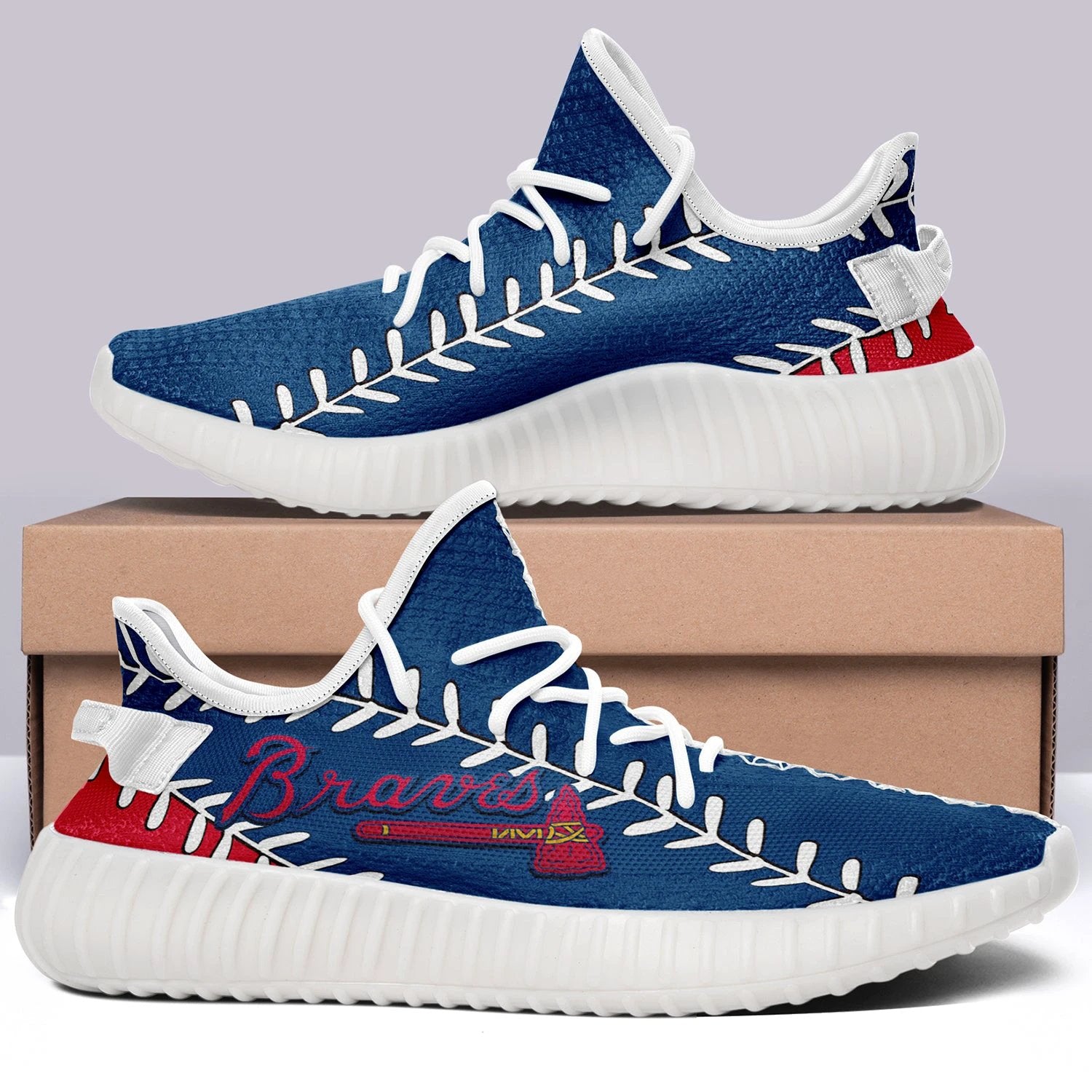 Atlanta Braves NFL 350v Yeezy Sneakers For Men Women Fans by Crocs
