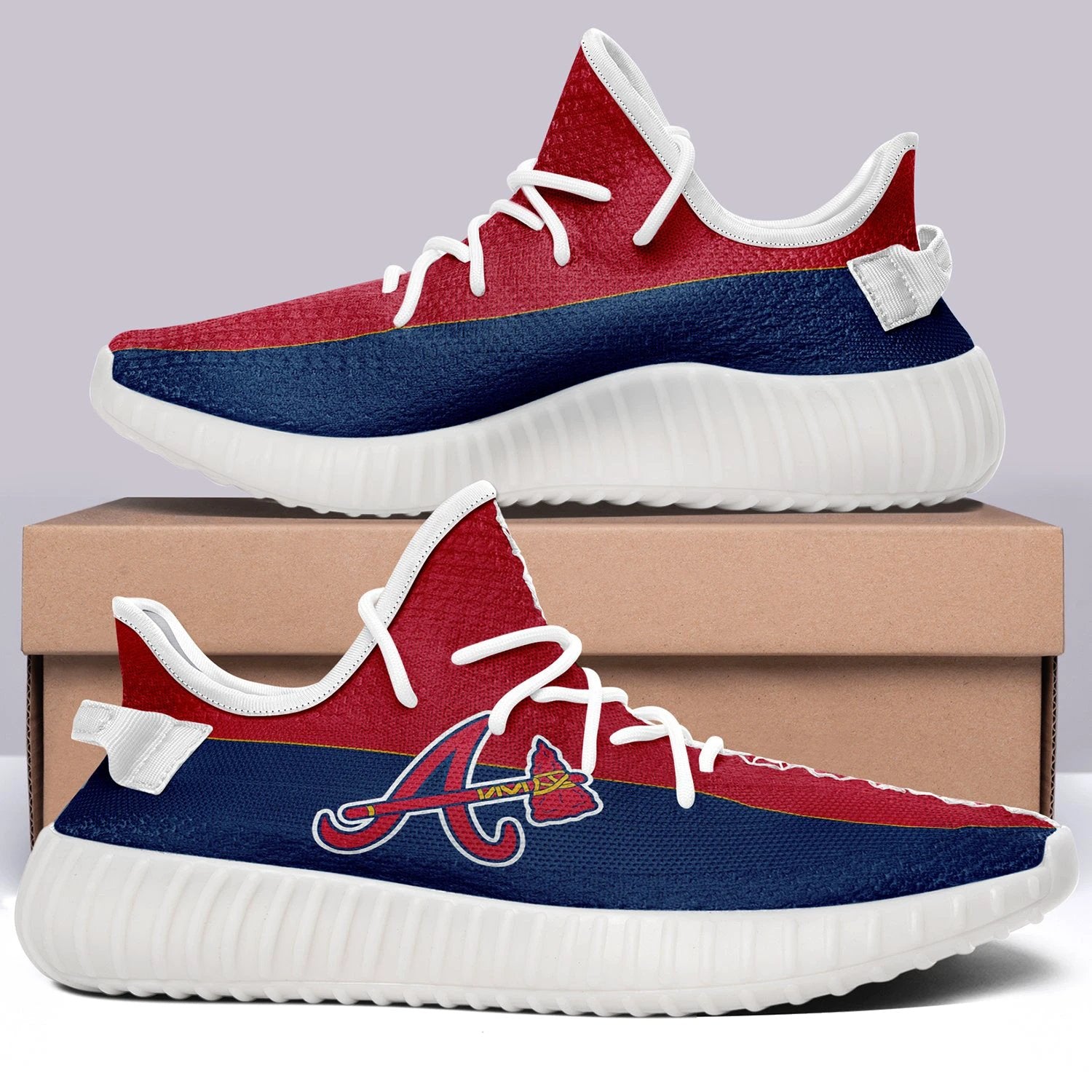 Atlanta Braves NFL 350v Yeezy Sneakers For Men Women Fans by Crocs