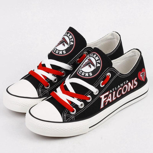 Atlanta Falcons Low Top Canvas Sport Sneakers Shoes For Men Women Fans by Crocs