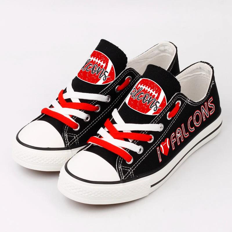 Atlanta Falcons Low Top Canvas Sport Sneakers Shoes For Men Women Fans by Crocs