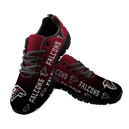 Atlanta Falcons Team Name Black Red NLF Sneakers Shoes by Crocs