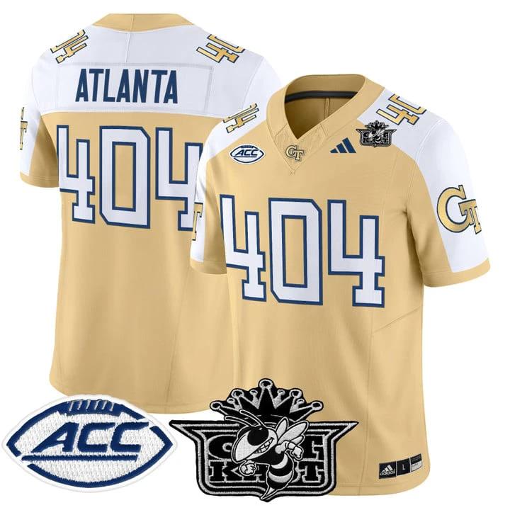 Atlanta Jersey #404 Outkast Georgia Tech Yellow Jackets 2025 Stitched by My Store NCAA Football Jerseys