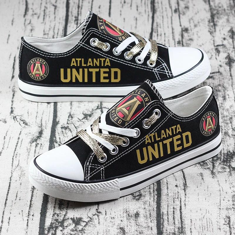 Atlanta United FC Low Top Canvas Sport Sneakers Shoes For Men Women Fans by Crocs