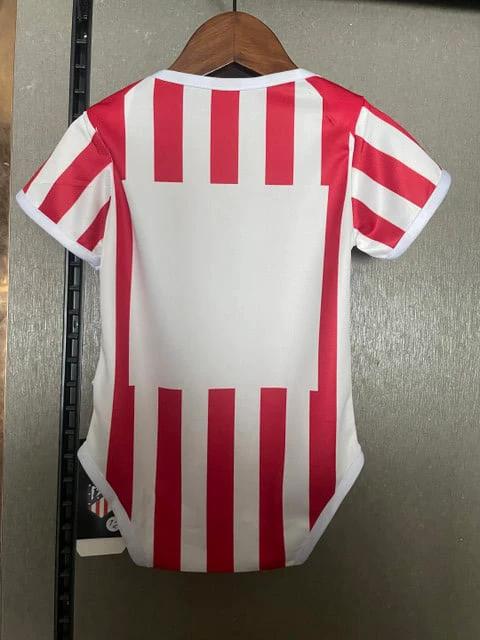 Atletico Madrid 2025-26 Soccer Baby Bodysuit – Red White by Soccer Jersey