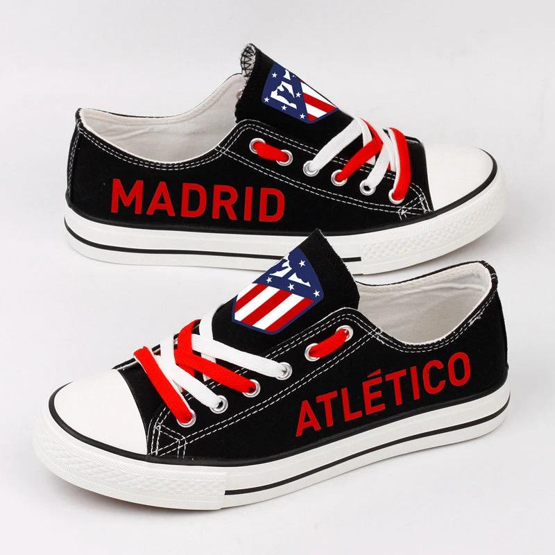 Atletico Madrid Low Top Canvas Sport Sneakers Shoes For Men Women Fans by Crocs