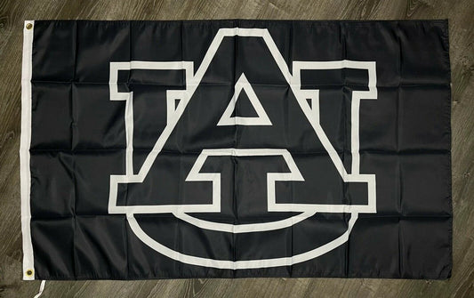 Auburn Tigers Logo Flag 3x5 ft Black Sports Banner Man-Cave Garage by flagsjustdoit