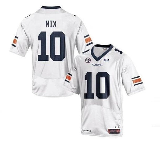 Auburn Tigers #10 Bo Nix NCAA Football Jersey White by My Store