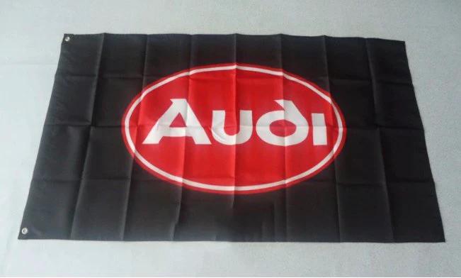 Audi Black Flag 3X5 Ft Polyester Banner USA 90x150cm by flagsjustdoit
