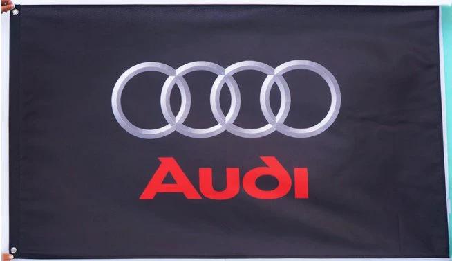 Audi Flag 3X5 Ft Polyester Banner USA 90x150cm by flagsjustdoit