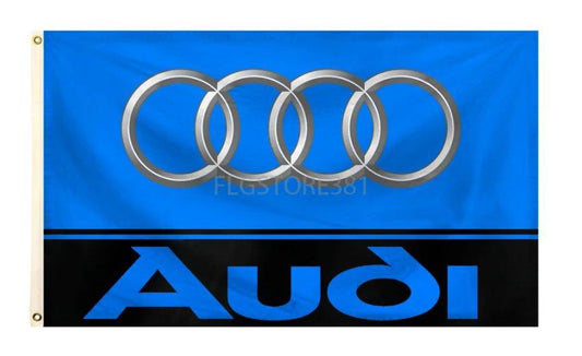 Audi Flag Quattro German Car Racing 3X5 Ft Polyester Banner USA 90x150cm by flagsjustdoit