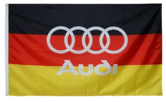 Audi Quattro German Car Flag 3X5 Ft Polyester Banner USA 90x150cm by flagsjustdoit