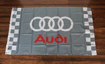 Audi Quattro German Flag 3X5 Ft Polyester Banner USA 90x150cm by flagsjustdoit