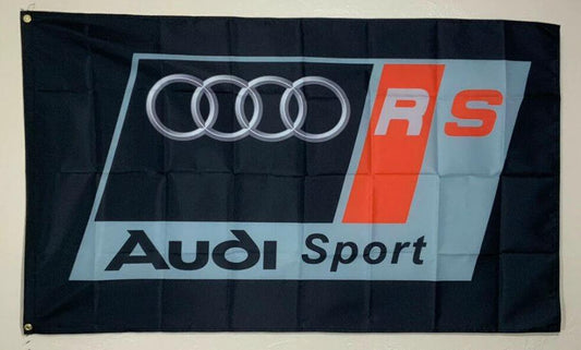 Audi Sport RS Flag 3X5 Ft Polyester Banner USA 90x150cm by flagsjustdoit