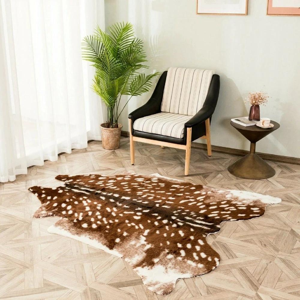 Auredeer Luxurious Faux Fur Plush Rug by Casa & Beyond