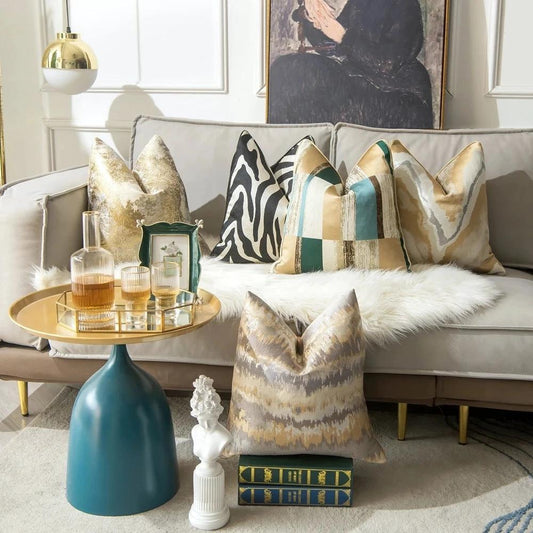 Auric Gilded Luxury Cushion Cover by Casa & Beyond
