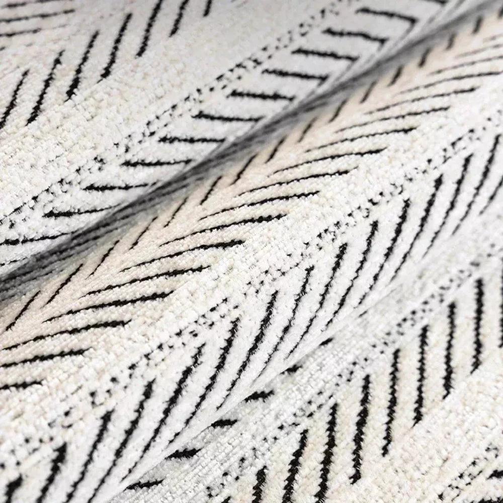 Aurivelle Herringbone Scallop Edge Sofa Cover by Casa & Beyond