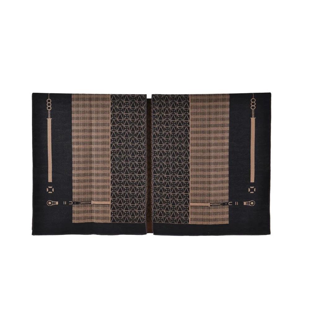 Auron Geometric Acrylic Poncho Shawl by Casa & Beyond