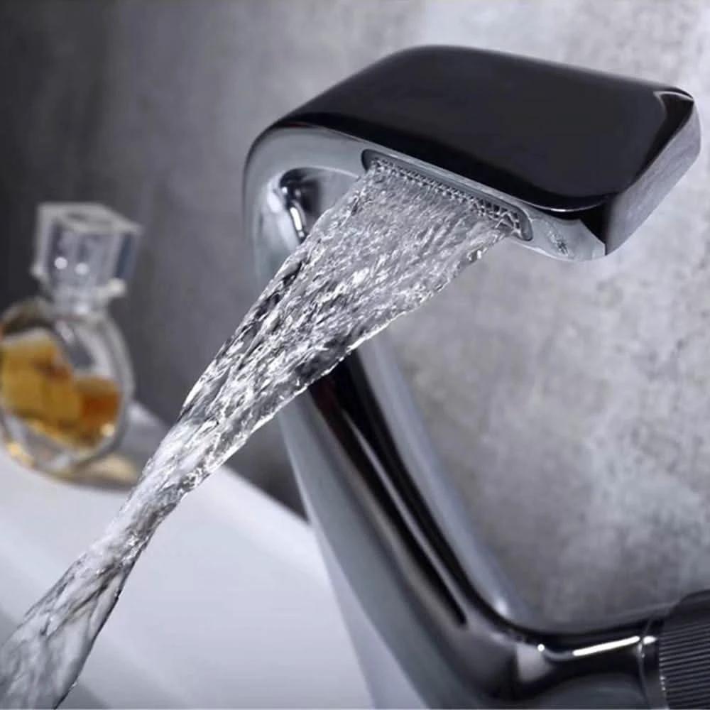 Modern Bathroom Sink Mixer Faucet – Stylish Chrome Tap by BowLift