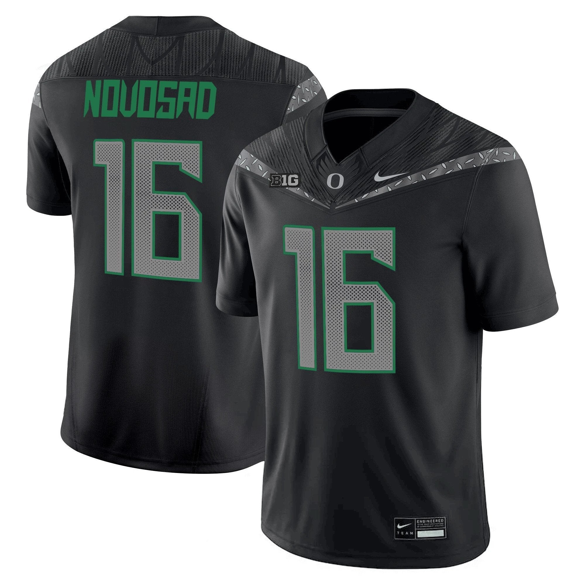 Austin Novosad Jersey #16 Oregon Ducks 2025 Vapor Limited V2 Stitched Black by My Store