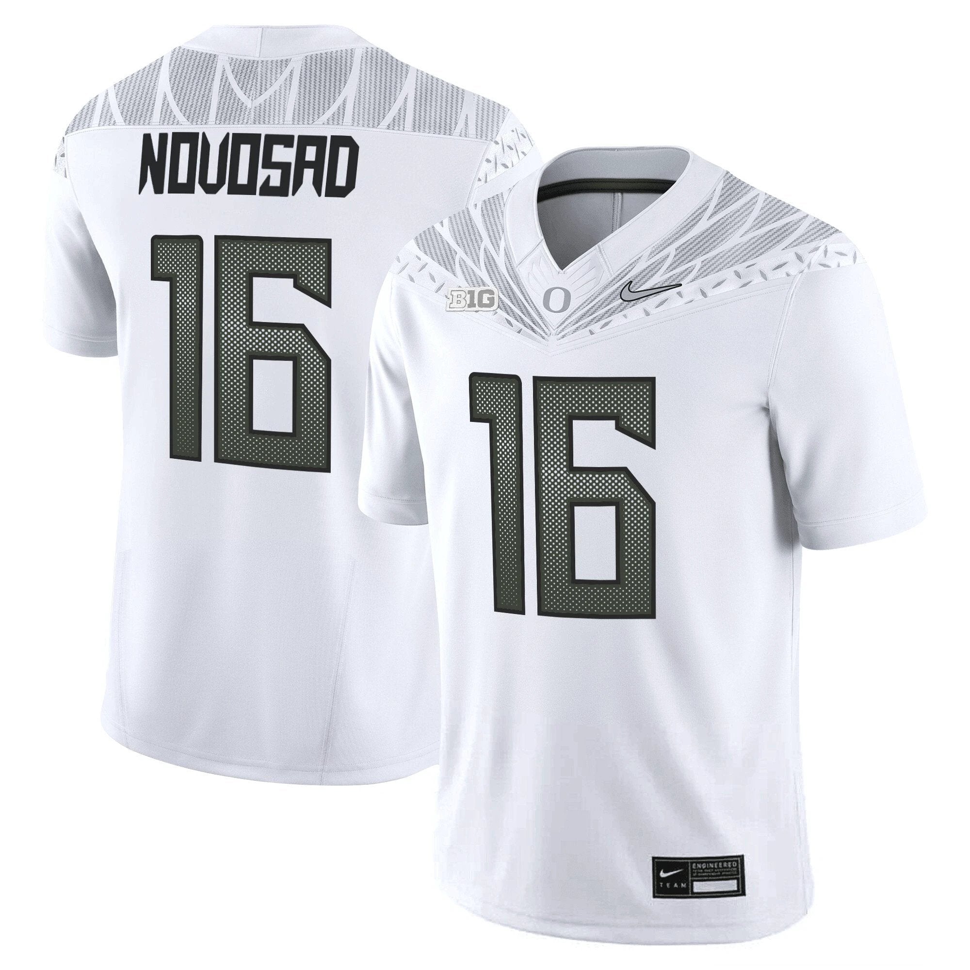 Austin Novosad Jersey #16 Oregon Ducks 2025 Vapor Limited V2 Stitched White by My Store