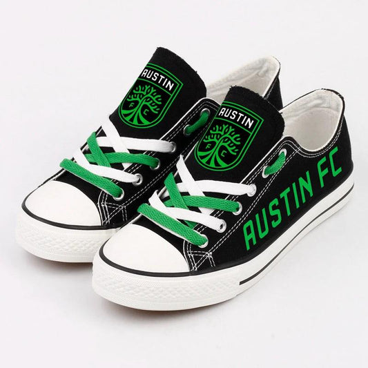Austin FC Low Top Canvas Sport Sneakers Shoes For Men Women Fans by Crocs
