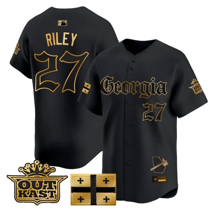 Austin Riley Jersey #27 Atlanta Braves Georgia Outkast Gothic Stitched by My Store