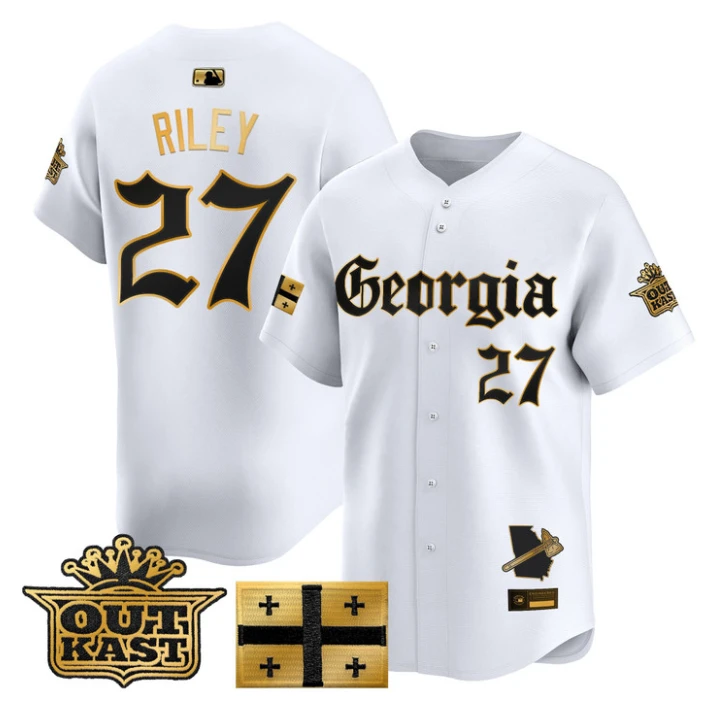 Austin Riley Jersey #27 Atlanta Braves Georgia Outkast Gothic Stitched by My Store