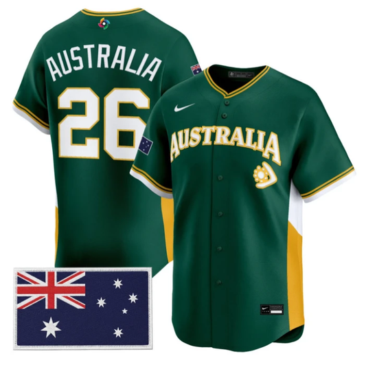 Australia Jersey #26 Team Australia 2026 World Baseball Stitched by My Store