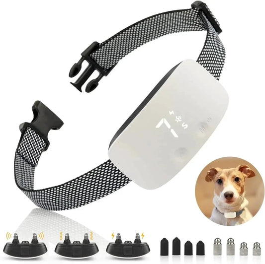 Automatic No-Bark Dog Collar – Rechargeable Waterproof Anti-Barking Training Collar for All Breeds by BowLift