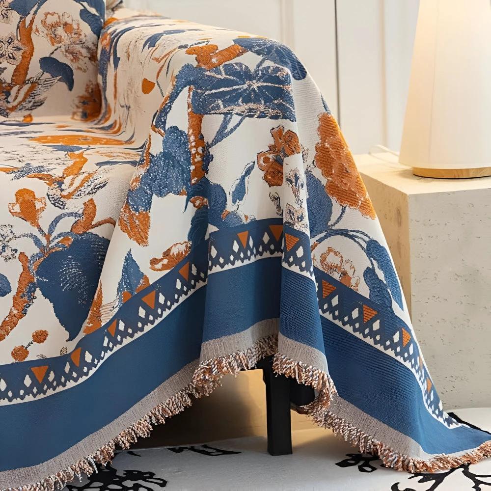 Autumn Vines Jacquard Sofa Cover by Casa & Beyond