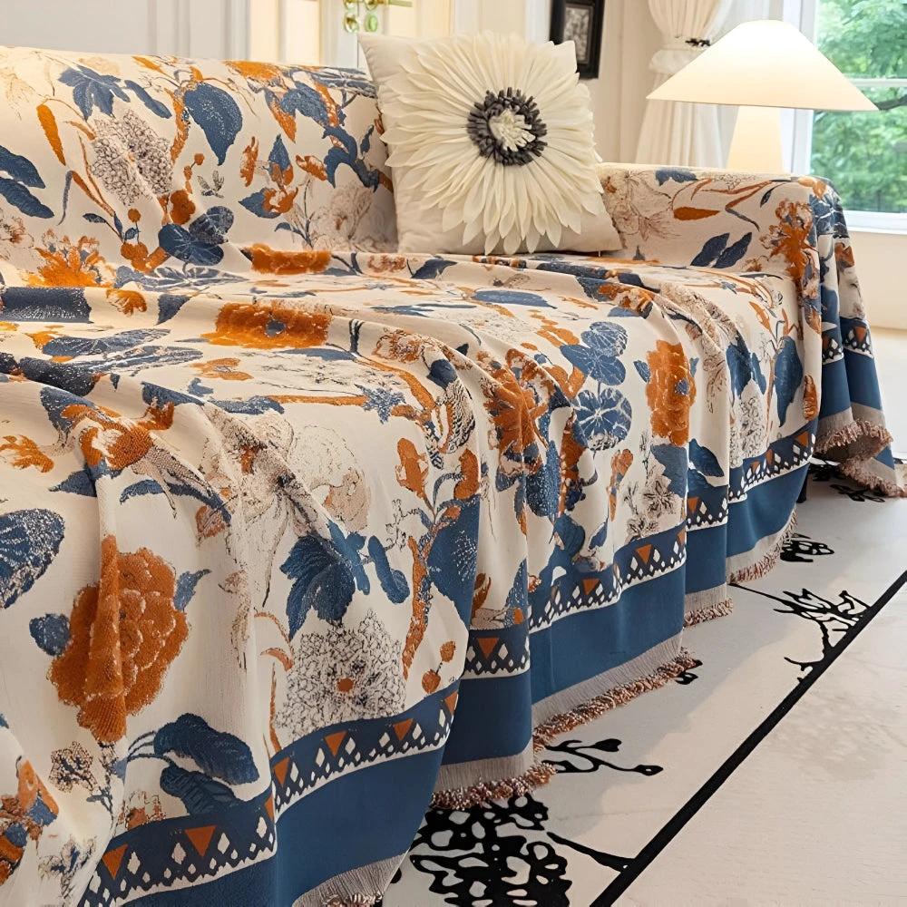 Autumn Vines Jacquard Sofa Cover by Casa & Beyond