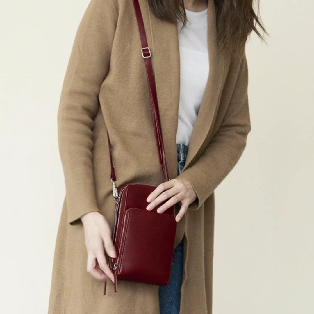 Triple Secure Leather Phone Purse: Elegance Meets Practicality by BowLift