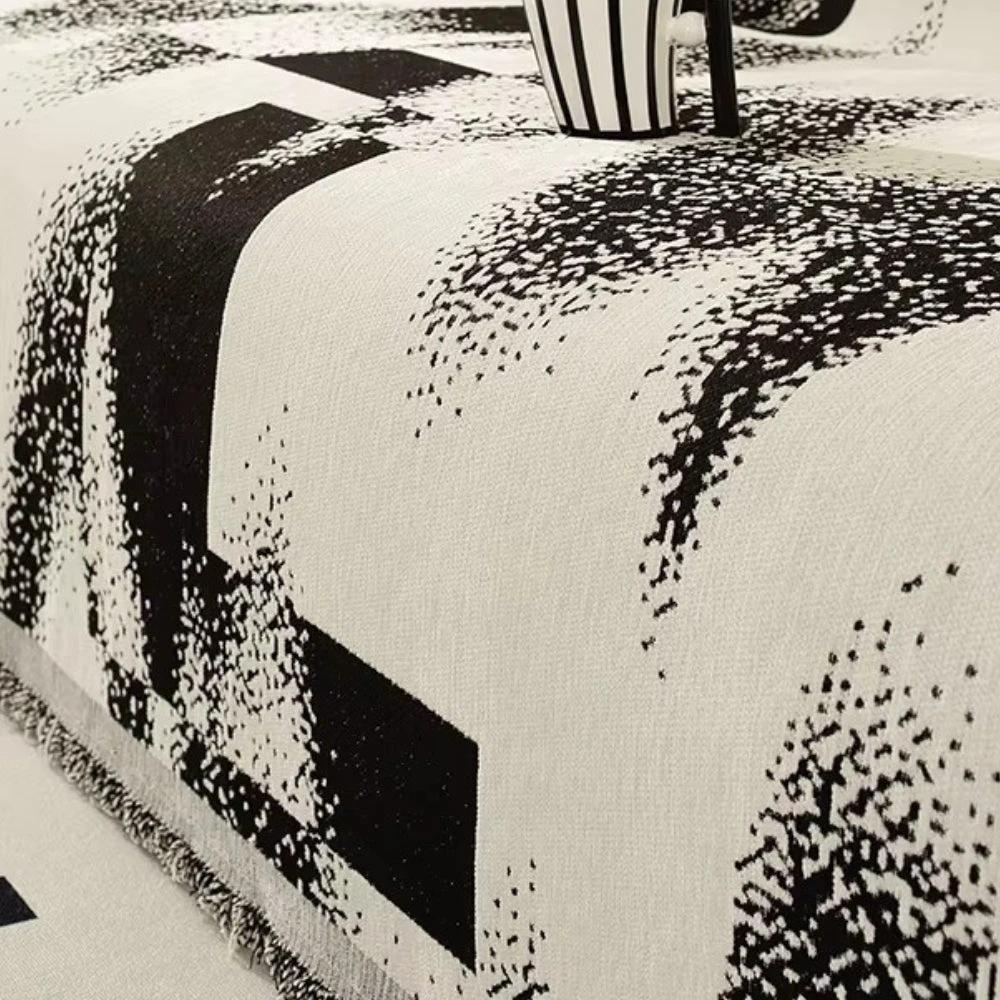 Avant-Garde Abstract Chenille Sofa Cover by Casa & Beyond