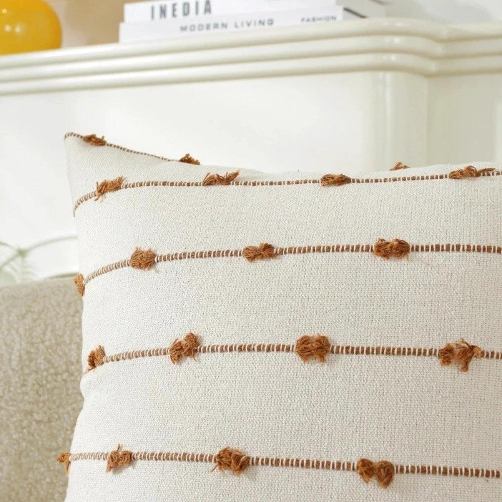 Averra Vertical Stitched Cushion Cover by Casa & Beyond