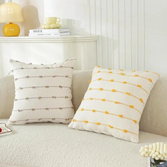 Averra Vertical Stitched Cushion Cover by Casa & Beyond