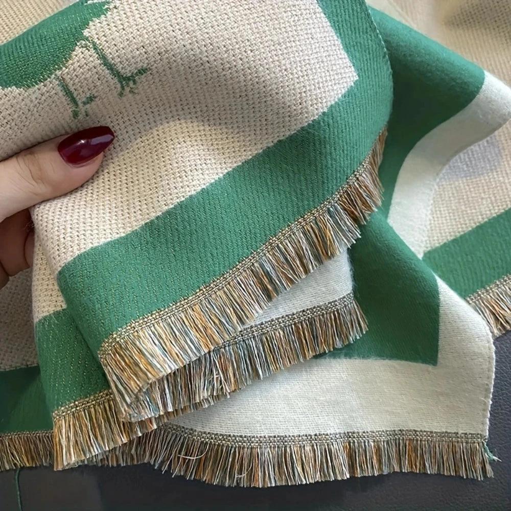Aviary Breathable Bird Jacquard Shawl by Casa & Beyond
