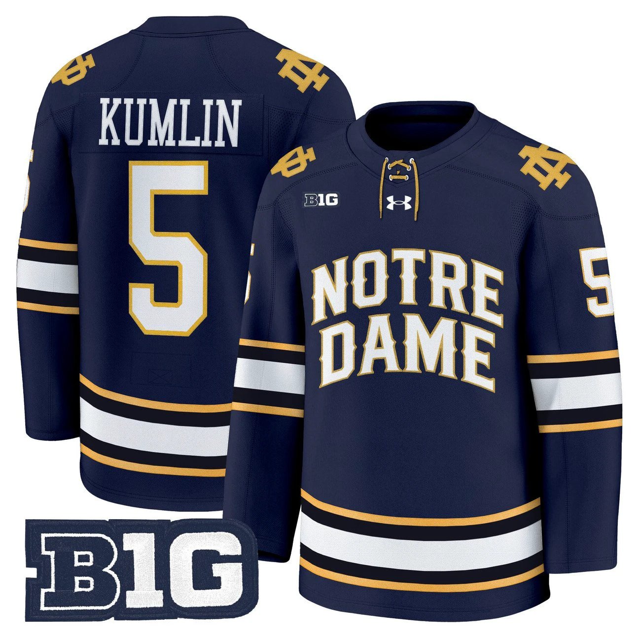 Axel Kumlin Jersey #5 Notre Dame Fighting Irish 2025-26 Premium Stitched by Hockey David