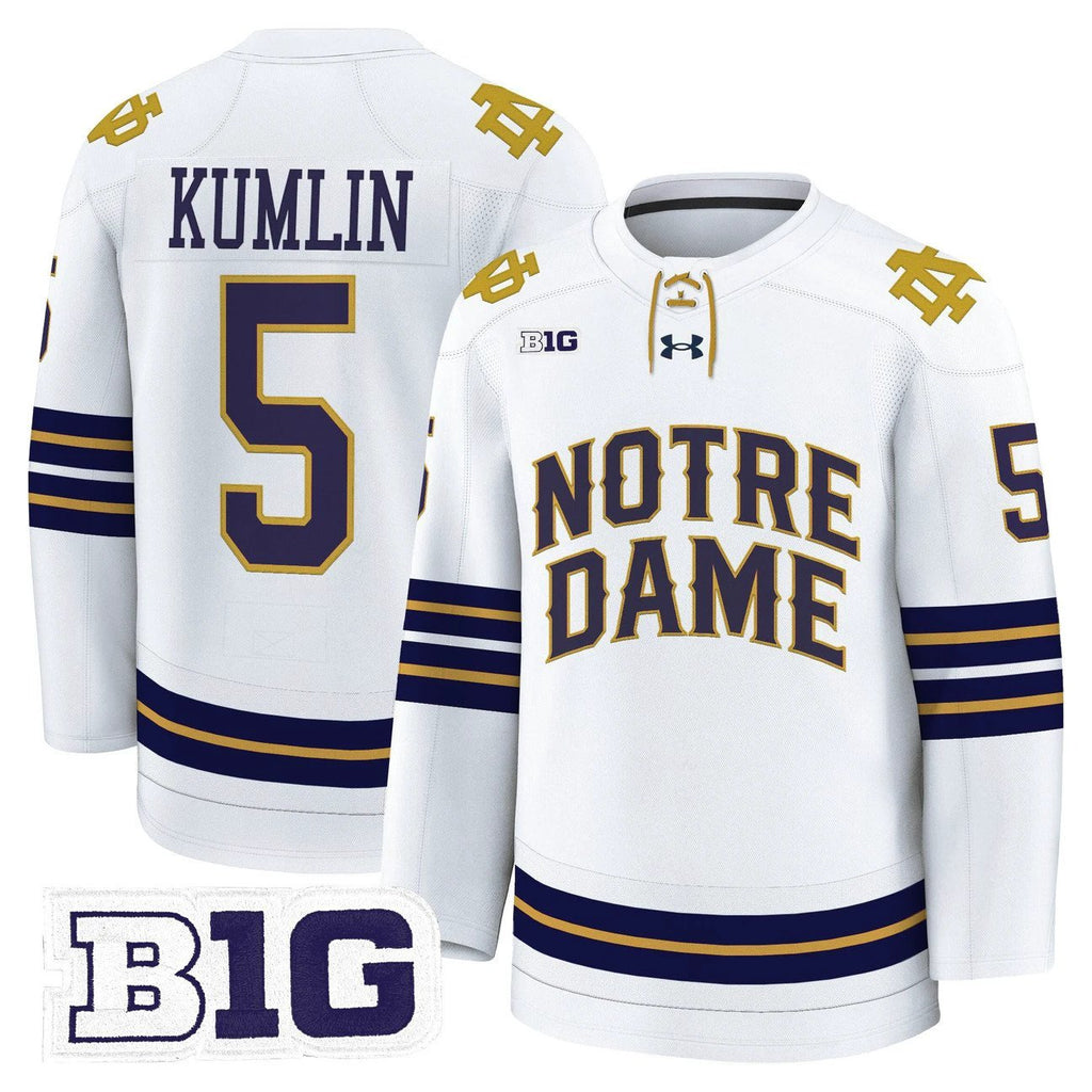 Axel Kumlin Jersey #5 Notre Dame Fighting Irish 2025-26 Premium Stitched by Hockey David