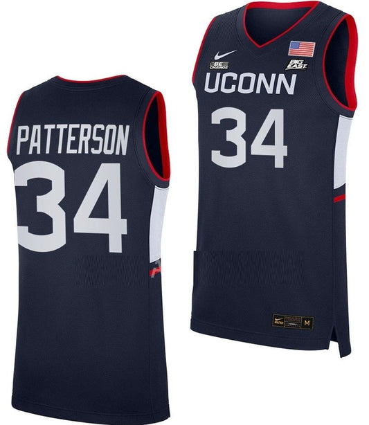 Ayanna Patterson Jersey UConn Huskies College Basketball Navy Replica #34 by My store basketball