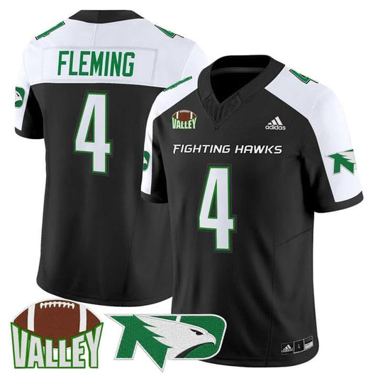 B.J. Fleming Jersey #4 North Dakota Fighting Hawks 2025 Stitched by My Store NCAA Football Jerseys