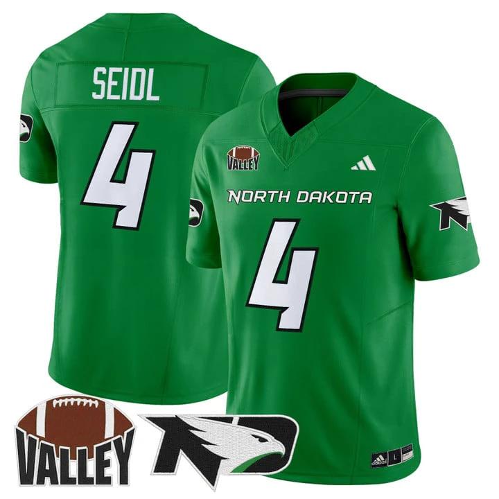 B.J. Fleming Jersey #4 North Dakota Fighting Hawks 2025 Stitched by My Store NCAA Football Jerseys